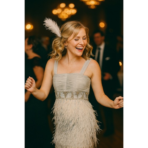 sue wong beaded feather dress Sue Wong N5244 - Long A-Line Dress